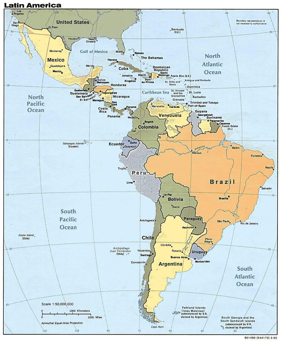 Harman blog: mapa politico america