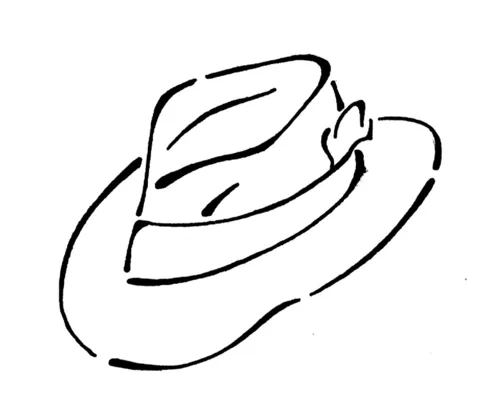 Hat coloring page | Super Coloring