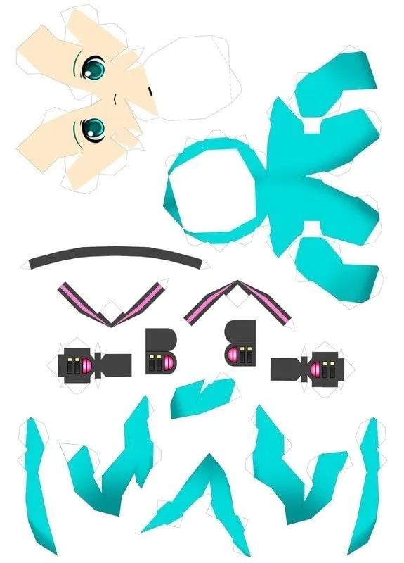 Hatsune Miku ∙ Creation by roy.kramer.98 on Cut Out + Keep Hatsune Miku ∙ Creation by roy.kramer.98 on Cut Out + Keep
