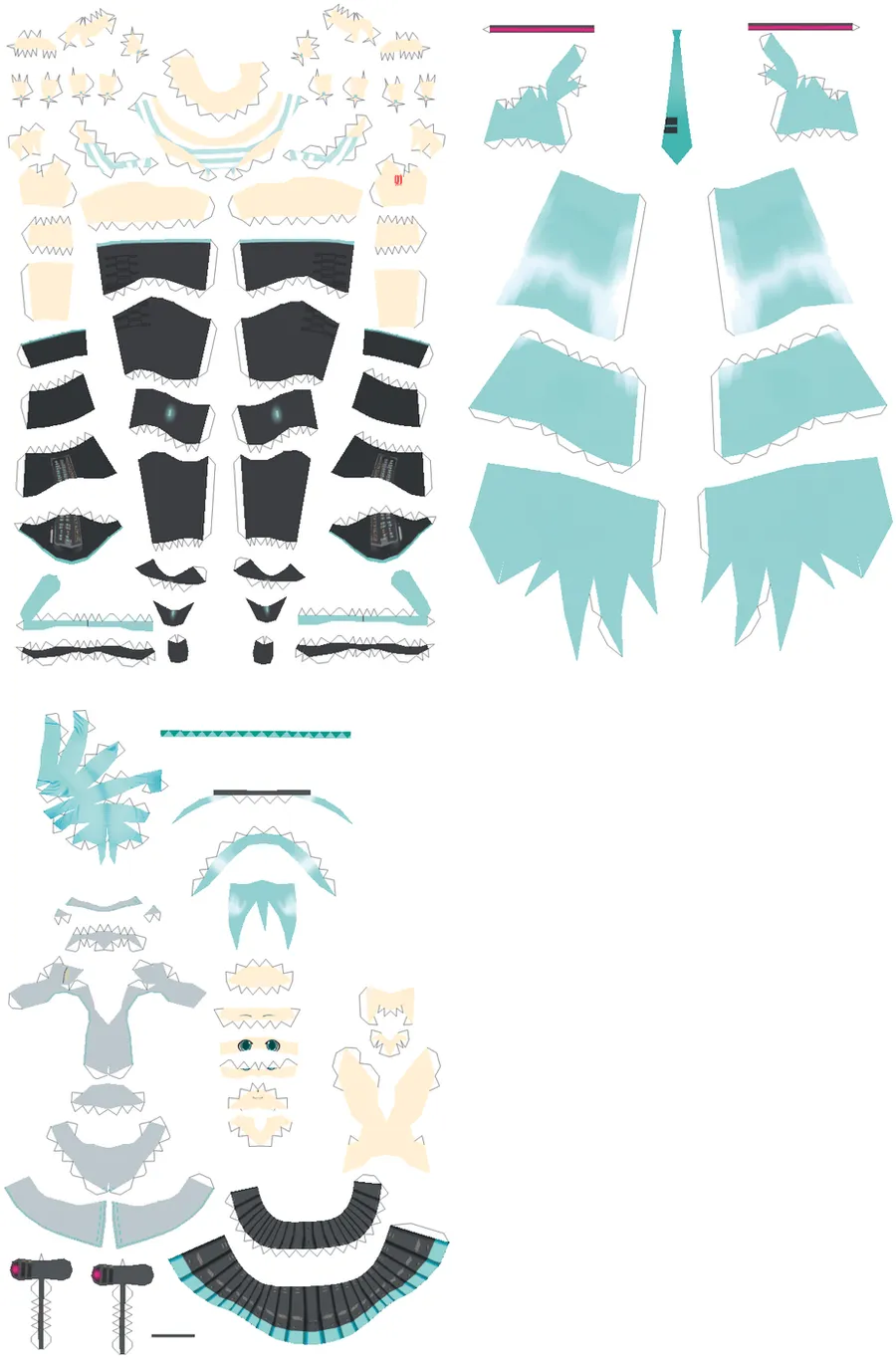 Hatsune Miku papercraft 30 cm by Hanaminasho on DeviantArt Hatsune Miku papercraft 30 cm by Hanaminasho on DeviantArt