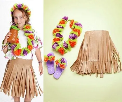 hawainas disfraces caseros ninos | ESCOLA-PLASTICA | Pinterest