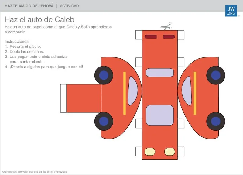 Haz el auto de Caleb | Hazte amigo de Jehová Haz el auto de Caleb | Hazte amigo de Jehová