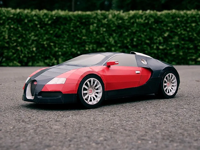 Haz tu propio Bugatti Veyron de papel |Auto-Blog