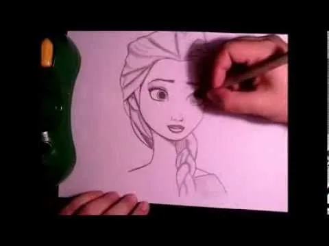HAZ UN DIBUJO DE ELSA FROZEN. Como dibujar a Elsa a lapiz paso a ...