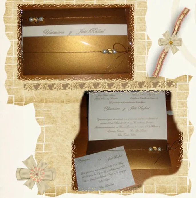 Haz las invitaciones de tu boda en color dorado Haz las invitaciones de tu boda en color dorado