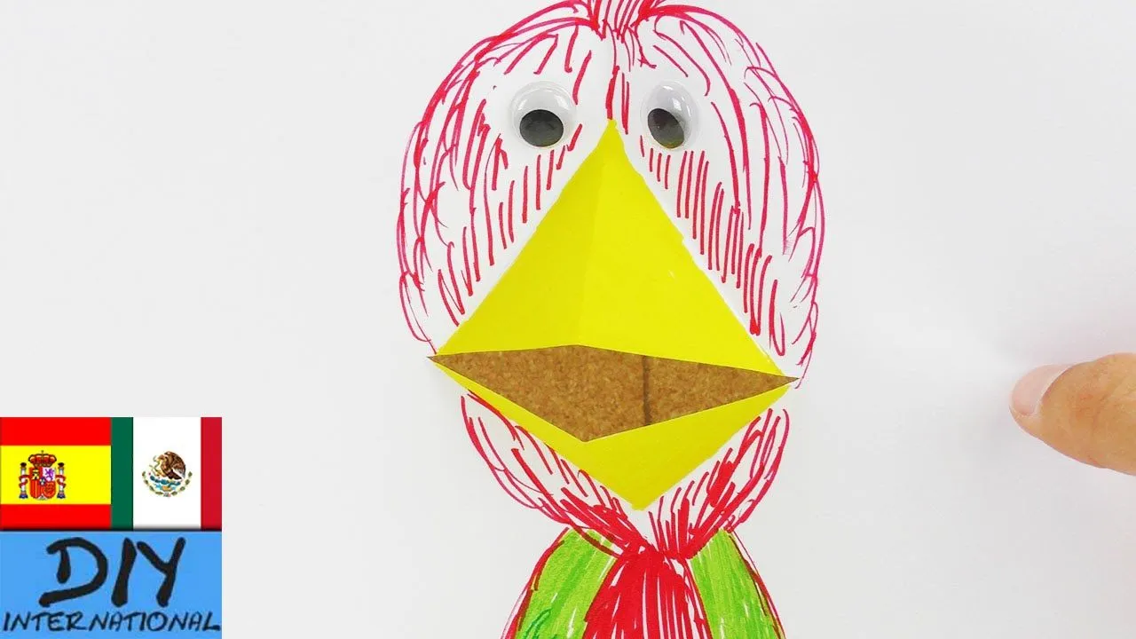 Haz un pájaro con pico en 3d | Tutorial | Proyecto de arte | Muy fácil - YouTube Haz un pájaro con pico en 3d | Tutorial | Proyecto de arte | Muy fácil - YouTube