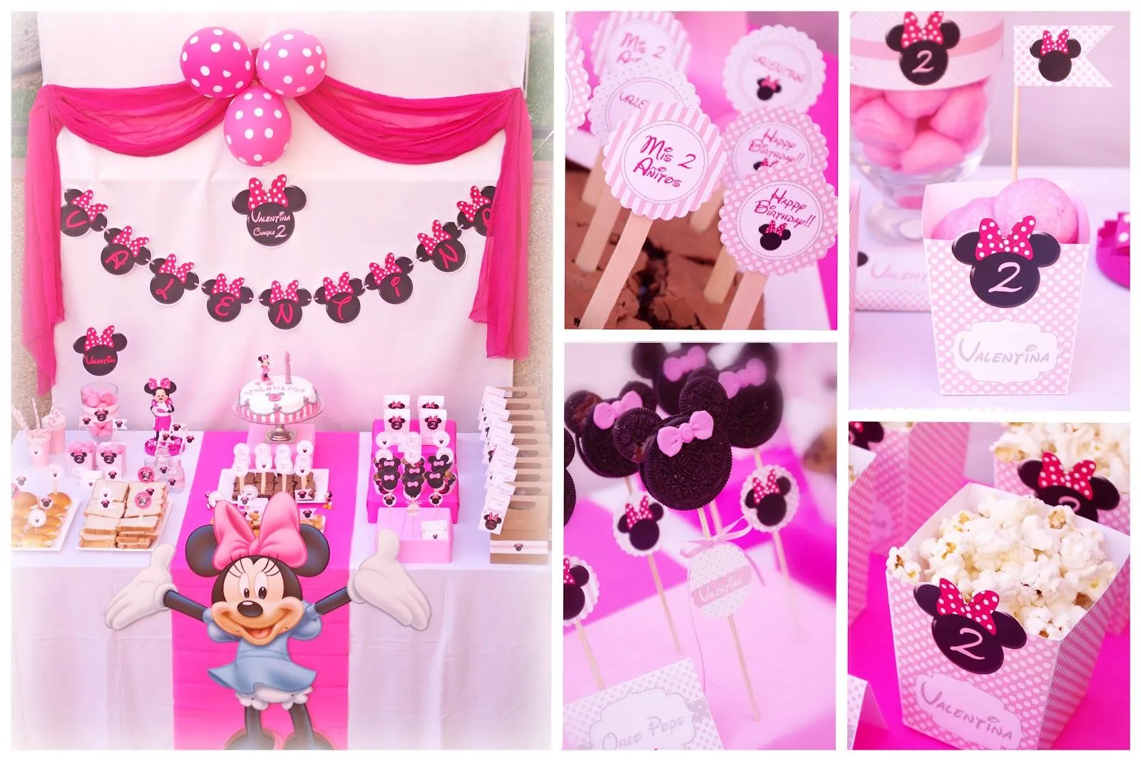 Decoración de Minnie bebé 1 año - Imagui