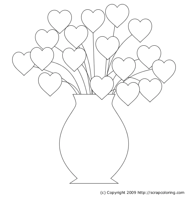 Desenhos de vasos de flores - Imagui