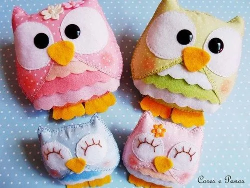Hechas de tela | lechuzas | Pinterest