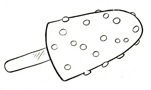 Helados de paleta para colorear - Imagui