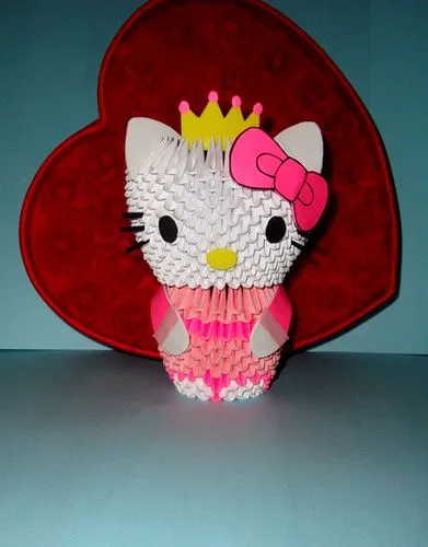 Hello Kitty 3D Origami Model | Flickr - Photo Sharing! Hello Kitty 3D Origami Model | Flickr - Photo Sharing!