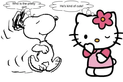 Hello Kitty &amp; Snoopy | Hugh Fox III