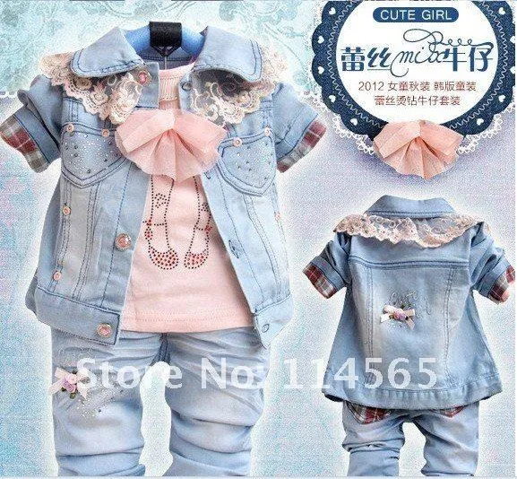 Hello Kitty cat Pajamas suits Baby Sleepwear suits Shirts + pants ...