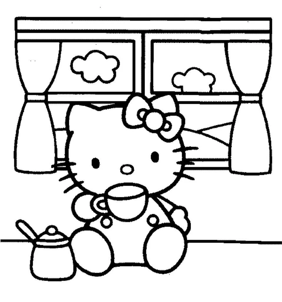 Hello Kitty para colorear | Blog de imágenes Hello Kitty para colorear | Blog de imágenes