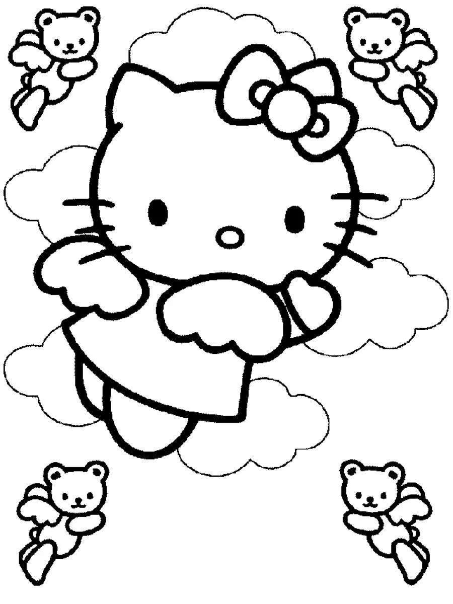 Hello Kitty para colorear | Blog de imágenes Hello Kitty para colorear | Blog de imágenes