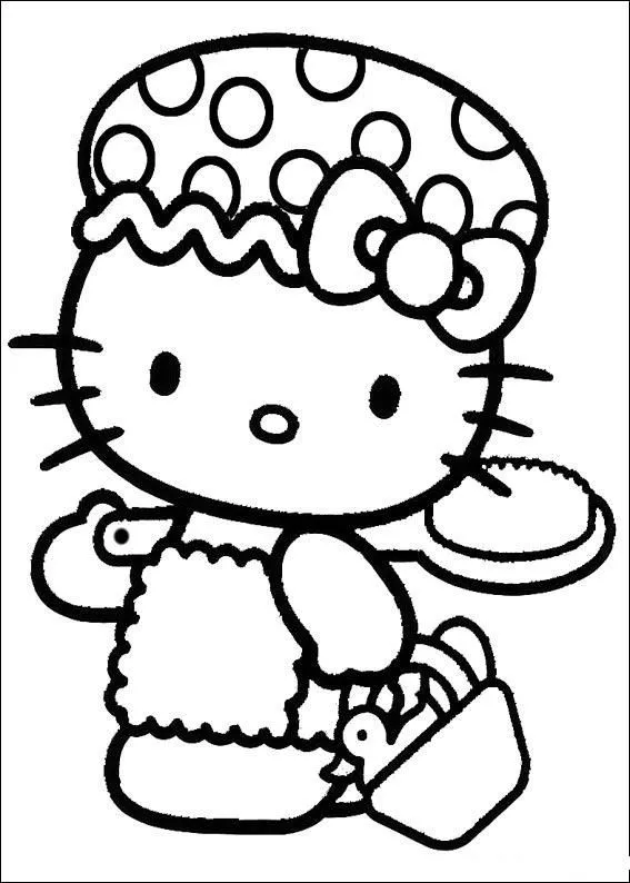 Hello Kitty Coloring Pages | Learn To Coloring