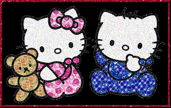 Hello kitty Glitter Gifs