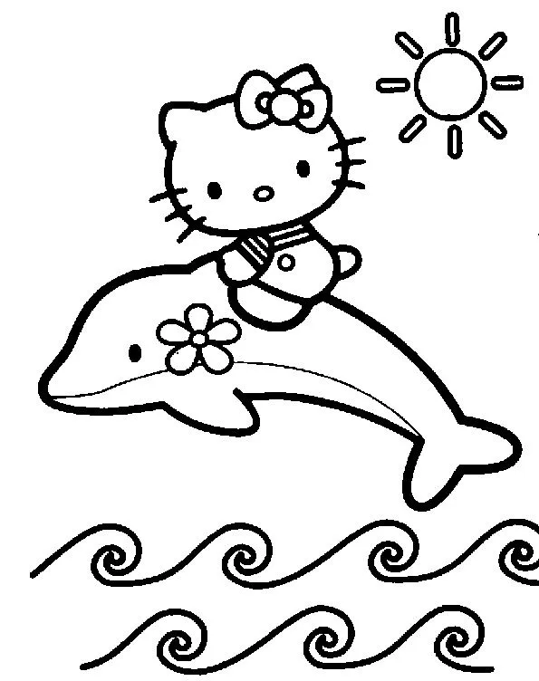 Hello Kitty 1 | Malvorlagen Kostenlos
