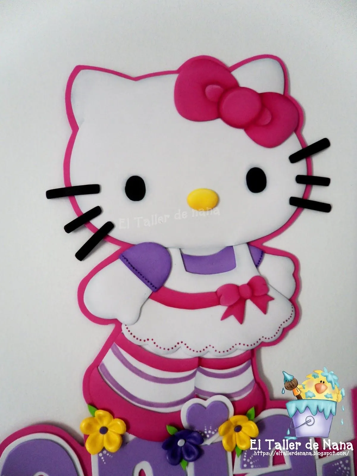 Hello Kitty - Molde gratis - El Taller de Nana Hello Kitty - Molde gratis - El Taller de Nana