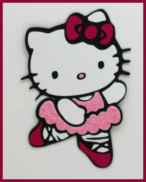 Hello Kitty Paper Piecing Embellishment Ballet by DesignUrMemories