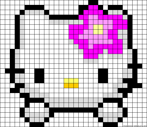 Hello Kitty perler bead pattern | dibujos en hojas cuadriculadas ... Hello Kitty perler bead pattern | dibujos en hojas cuadriculadas ...