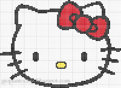 Hello Kitty punto de cruz gratis - Imagui