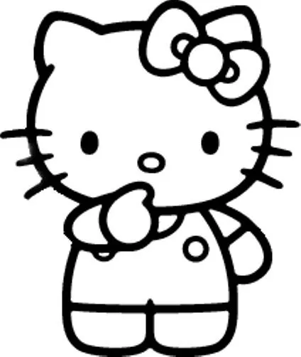 HELLO KITTY EN RETAZOS Y PUNTADAS: Moldes de Hello Kitty