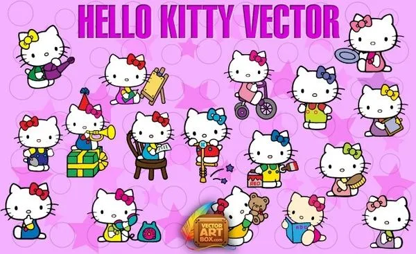 Hello Kitty Vector Free vector in Adobe Illustrator ai ( .ai ... Hello Kitty Vector Free vector in Adobe Illustrator ai ( .ai ...