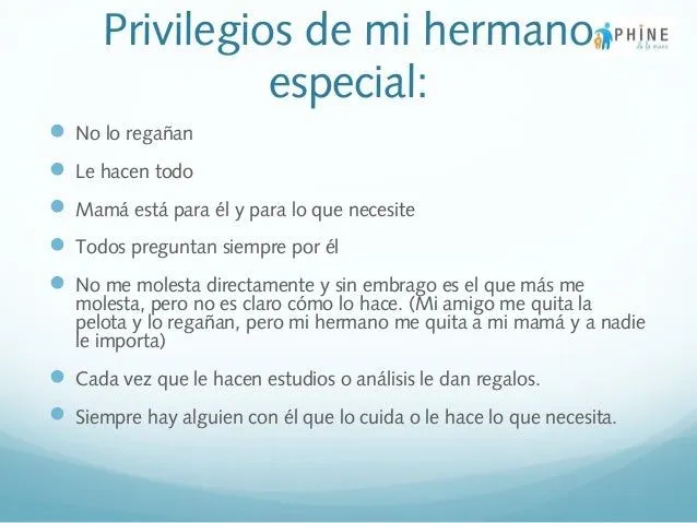 Mi Hermano es Especial y...¿Yo qué soy?