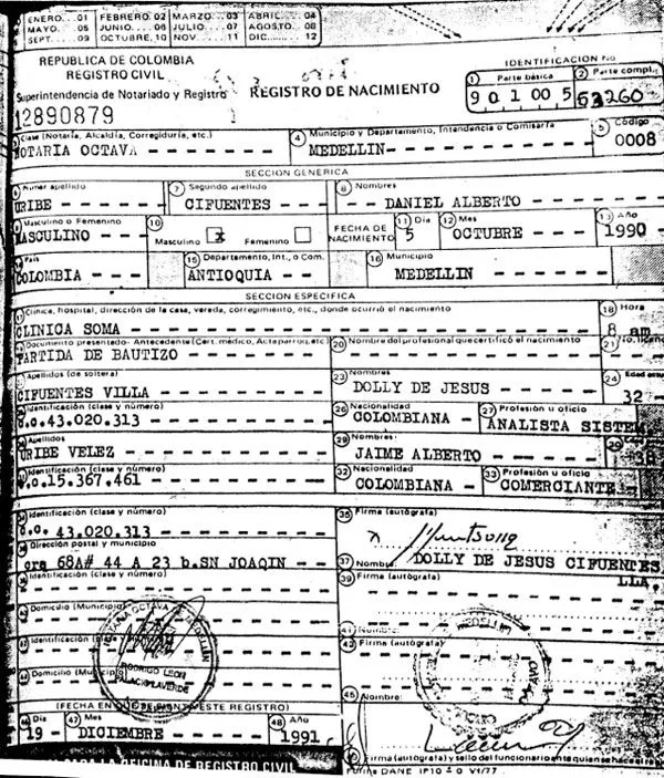 Hermano de Uribe tuvo otro hijo con Dolly Cifuentes diez años ... Hermano de Uribe tuvo otro hijo con Dolly Cifuentes diez años ...