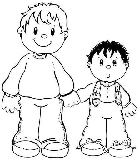 HERMANOS DIBUJOS PARA COLOREAR - Imagui
