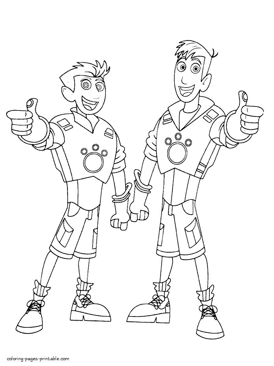 Los Hermanos Kratt para colorear y pintar Los Hermanos Kratt para colorear y pintar