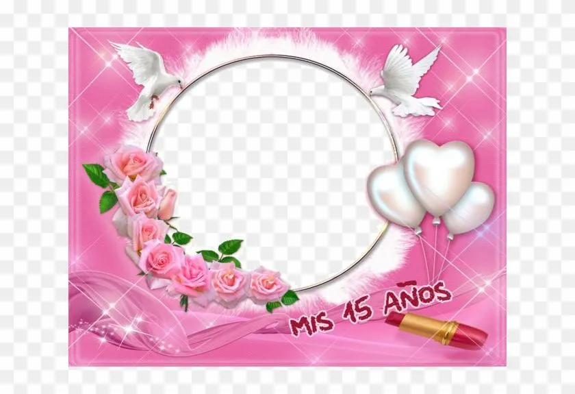 Hermos Marco Fucsia Horizontal De Mis Quince Años - Bordes Para 15 Años, HD  Png Download - 640x495(#3668053) - PngFind