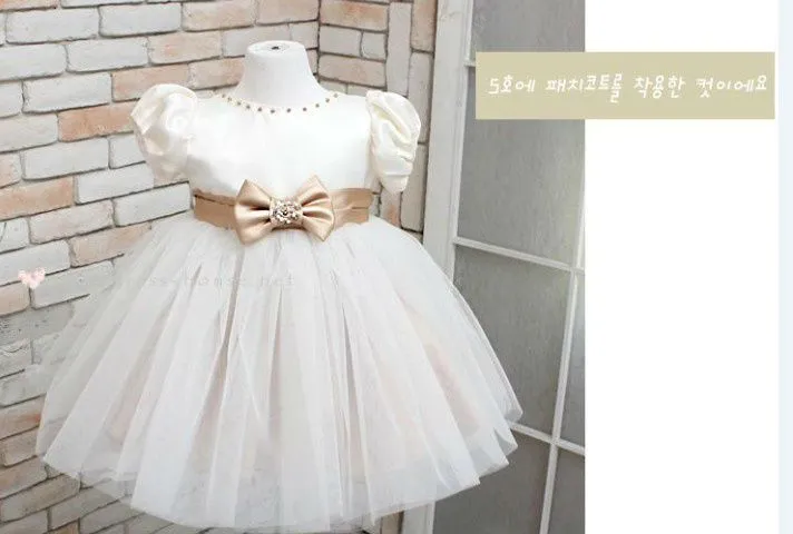 Hermosa soplo de la princesa de las mangas del Bowknot decoración ...