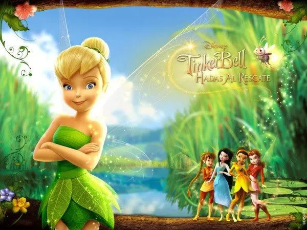 La hermosa tinker Bell y sus Amigas