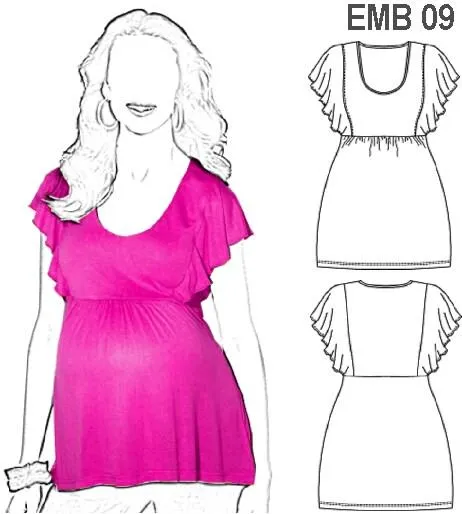 Patrones de blusa materna gratis para imprimir - Imagui