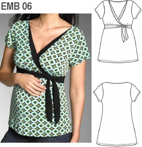 Moldes de blusas maternas - Imagui