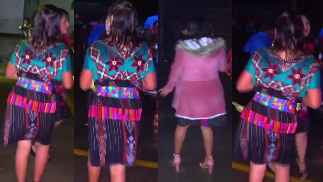 Hermosas Chicas de Corte Bailan Bajo La Lluvia En Boqueron Joyabaj Al Ritmo  De Maderas Tablonense - YouTube