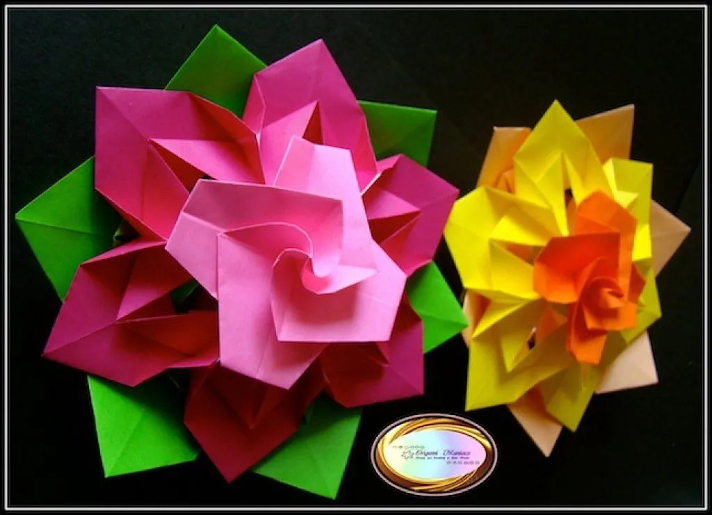 Hermosas Flores de Origami Para Centro de Mesa | Aprender ... Hermosas Flores de Origami Para Centro de Mesa | Aprender ...