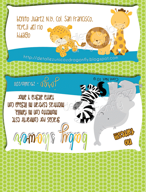 Hermosas invitaciones para baby shower de zoológico (1) HD ... Hermosas invitaciones para baby shower de zoológico (1) HD ...