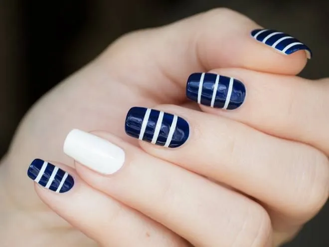 hermosas uñas faciles de hacer | nails :) | Pinterest