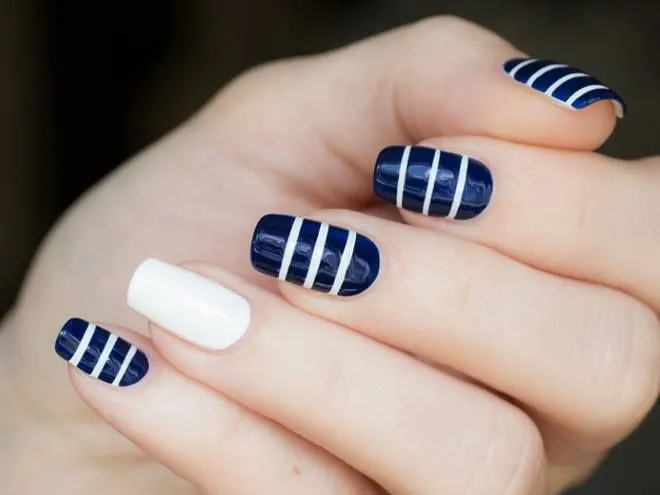hermosas uñas faciles de hacer | Uñas | Pinterest | Azul, Manicura ... hermosas uñas faciles de hacer | Uñas | Pinterest | Azul, Manicura ...