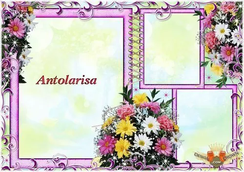 Cute &amp; Girly: Hermoso marco floral para el día de las madres