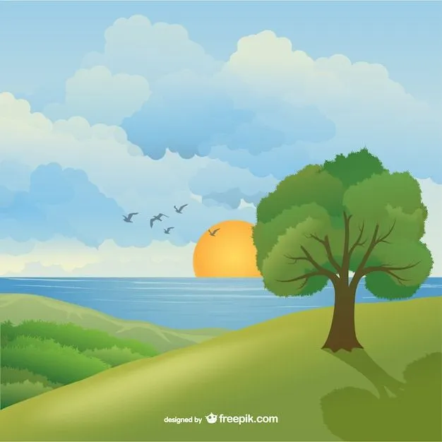 Hermoso paisaje natural | Descargar Vectores gratis