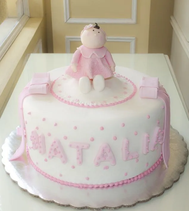 Hermoso pastel en tono rosa para el bautizo de la nena! | Tortas ... Hermoso pastel en tono rosa para el bautizo de la nena! | Tortas ...