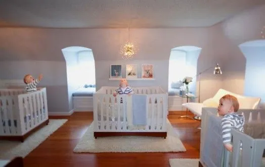 Hermoso y tranquilo dormitorio para trillizos | Disenos De Casas