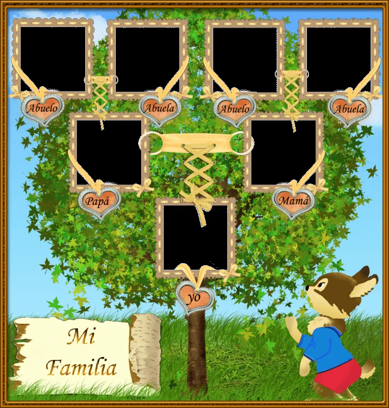 2 Hermosos Árboles Genealógicos. En Png. | Marcos Gratis para ... 2 Hermosos Árboles Genealógicos. En Png. | Marcos Gratis para ...