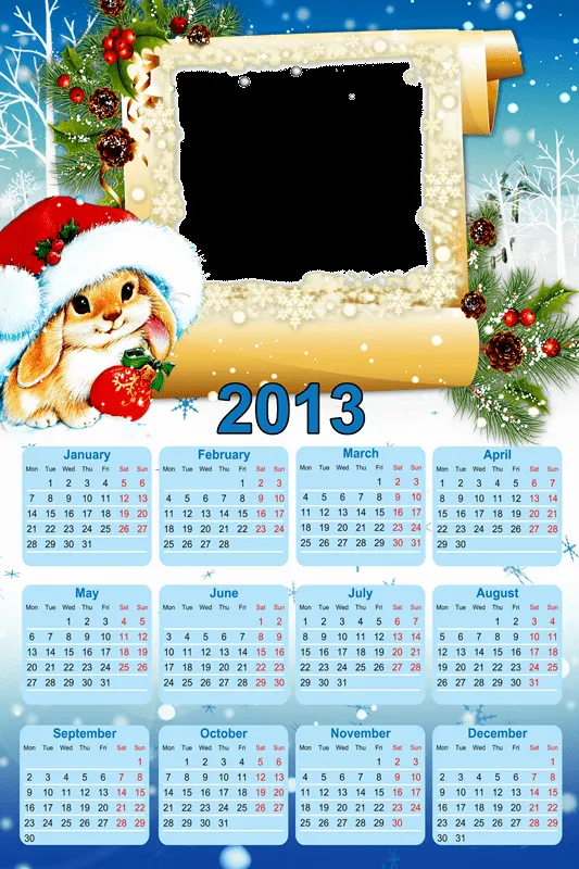 3 Hermosos Calendarios de Navidad 2013. En Png para agregar tu ... 3 Hermosos Calendarios de Navidad 2013. En Png para agregar tu ...