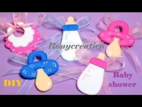 COMO HACER HERMOSOS DISTINTIVOS PARA BABYSHOWER / BABYSHOWER ...