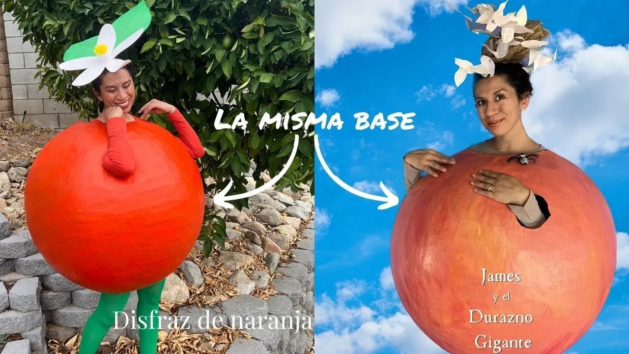 Hice dos disfraces con la misma base…otra ves :) Disfraz de naranja y durazno - YouTube Hice dos disfraces con la misma base…otra ves :) Disfraz de naranja y durazno - YouTube